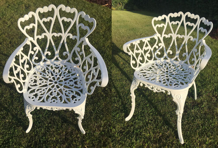 Decorative metal chair - Telts, inventārs pasākumiem, galdu, krēslu, sildītāju, grīdu noma